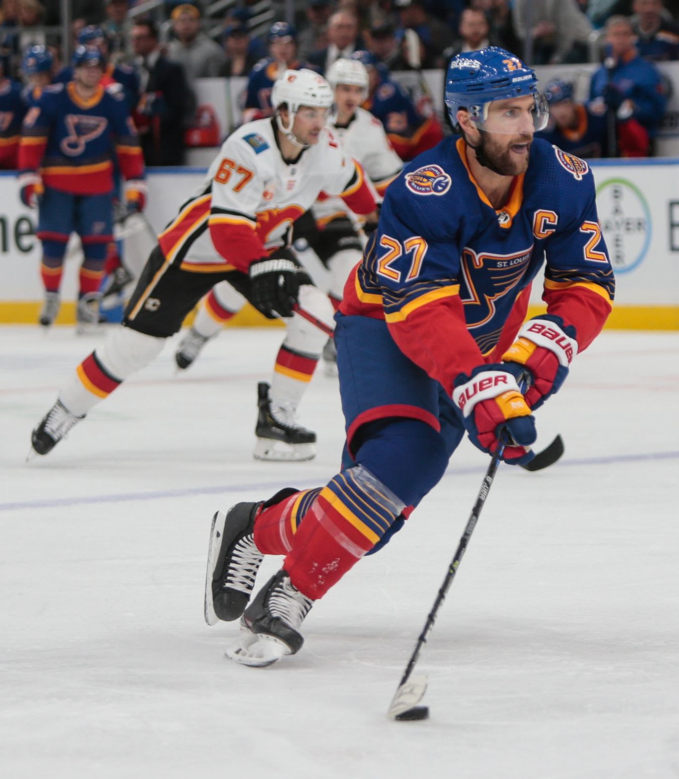 Blues take on Calgary Flames at the Enterprise Center